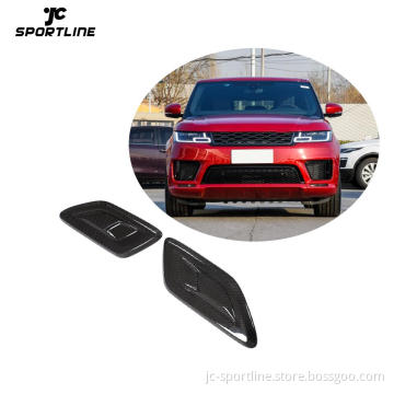 Dry Carbon Fiber Hood Fender Vents for Land Rover Range Rover Sport L494 Utility 4-Door 2018-2020